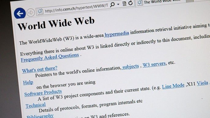 First web page from CERN